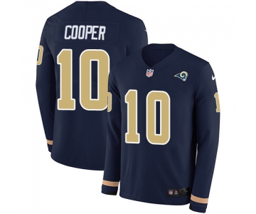Nike Rams #10 Pharoh Cooper Navy Blue Team Color Men's Stitched NFL Limited Therma Long Sleeve Jersey