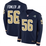 Nike Rams #56 Dante Fowler Jr Navy Blue Team Color Men's Stitched NFL Limited Therma Long Sleeve Jersey