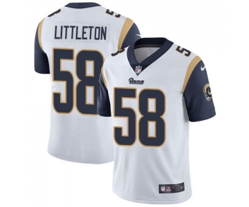 Nike Rams #58 Cory Littleton White Men's Stitched NFL Vapor Untouchable Limited Jersey