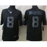 Nike St. Louis Rams #8 Sam Bradford Black Impact Limited Jersey