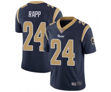 Rams #24 Taylor Rapp Navy Blue Team Color Men's Stitched Football Vapor Untouchable Limited Jersey