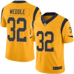 Rams #32 Eric Weddle Gold Men's Stitched Football Limited Rush Jersey