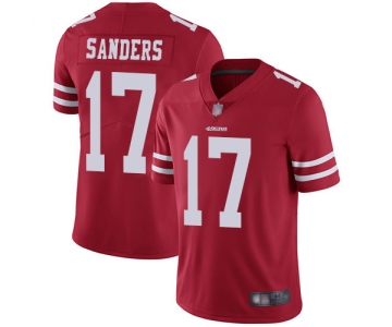 49ers #17 Emmanuel Sanders Red Team Color Men's Stitched Football Vapor Untouchable Limited Jersey