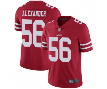 49ers #56 Kwon Alexander Red Team Color Men's Stitched Football Vapor Untouchable Limited Jersey