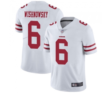 49ers #6 Mitch Wishnowsky White Men's Stitched Football Vapor Untouchable Limited Jersey