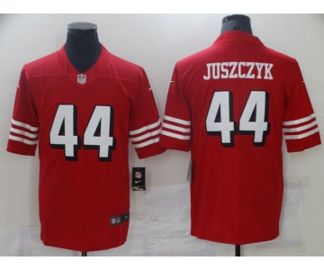 Men San Francisco 49ers 44 Juszczyk Red Nike Vapor Untouchable Limited 2021 NFL Jersey