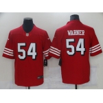 Men San Francisco 49ers 54 Warner Red Nike Vapor Untouchable Limited 2021 NFL Jersey