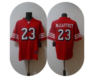 Men's New England Patriots #23 Christian McCaffrey 2022 Red Vapor Untouchable Stitched Jersey