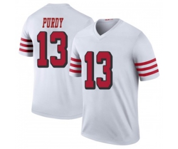 Men's San Francisco 49ers #13 Brock Purdy White Stitched Jersey