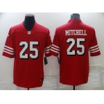 Men's San Francisco 49ers #25 Eli Mitchell New Red 2021 Color Rush Vapor Untouchable Limited Jersey