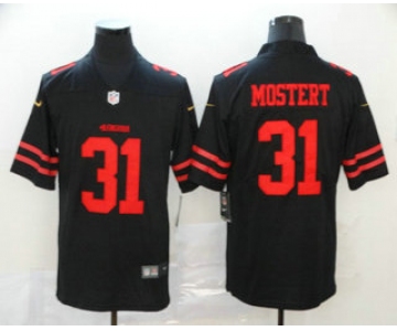 Men's San Francisco 49ers #31 Raheem Mostert Black 2017 Vapor Untouchable Stitched NFL Nike Limited Jersey