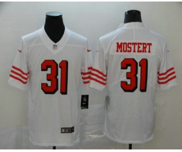 Men's San Francisco 49ers #31 Raheem Mostert White New 2018 Color Rush Vapor Untouchable Limited Jersey