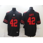 Men's San Francisco 49ers #42 Ronnie Lott Black 2017 Vapor Untouchable Stitched NFL Nike Limited Jersey