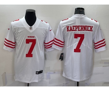 Men's San Francisco 49ers #7 Colin Kaepernick 2022 New White Vapor Untouchable Limited Stitched Jersey