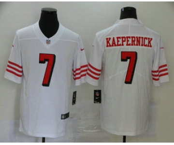 Men's San Francisco 49ers #7 Colin Kaepernick White New 2020 Color Rush Vapor Untouchable Limited Jersey