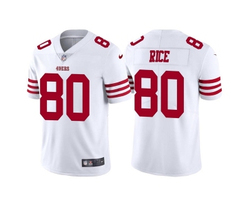 Men's San Francisco 49ers #80 Jerry Rice 2022 New White Vapor Untouchable Stitched Jersey