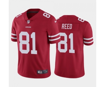 Men's San Francisco 49ers #81 Jordan Reed Red Vapor Untouchable Limited Stitched NFL Jersey