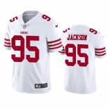 Men's San Francisco 49ers #95 Drake Jackson 2022 White Vapor Untouchable Stitched Football Jersey