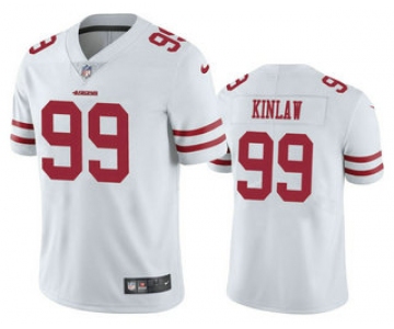 Men's San Francisco 49ers #99 Javon Kinlaw White 2020 Vapor Untouchable Stitched NFL Nike Limited Jersey