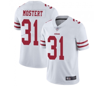 Men's San Francisco 49ers White Limited #31 Raheem Mostert Football Road Vapor Untouchable Jersey