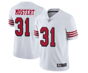 Men's San Francisco 49ers White Limited #31 Raheem Mostert Football Rush Vapor Untouchable Jersey