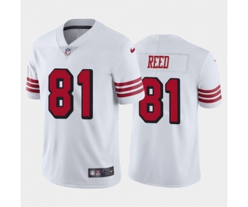 Men's San Francisco 49ers White Limited #81 Jordan Reed Football Rush Vapor Untouchable Jersey