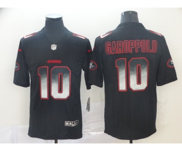 Nike 49ers 10 Jimmy Garoppolo Black Arch Smoke Vapor Untouchable Limited Jersey