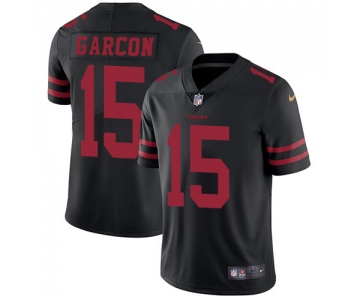 Nike 49ers #15 Pierre Garcon Black Alternate Men's Stitched NFL Vapor Untouchable Limited Jersey