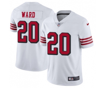 Nike 49ers #20 Jimmie Ward White Rush Men's Stitched NFL Vapor Untouchable Limited Jersey