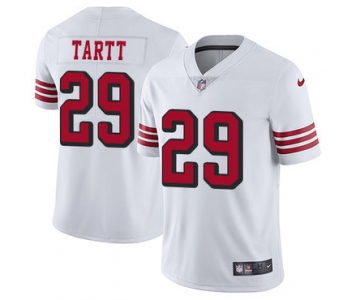 Nike 49ers #29 Jaquiski Tartt White Rush Men's Stitched NFL Vapor Untouchable Limited Jersey