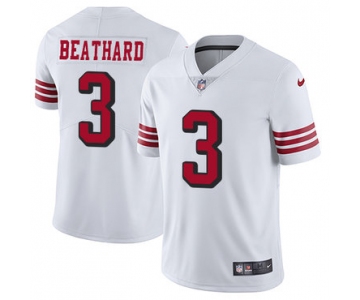 Nike 49ers #3 C.J. Beathard White Rush Men's Stitched NFL Vapor Untouchable Limited Jersey