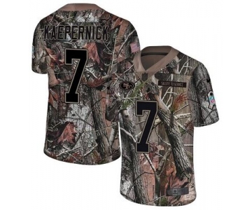 Nike 49ers #7 Colin Kaepernick Camo Men's Stitched NFL Limited Rush Realtree Jersey