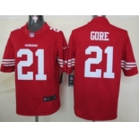 Nike San Francisco 49ers #21 Frank Gore Red Limited Jersey