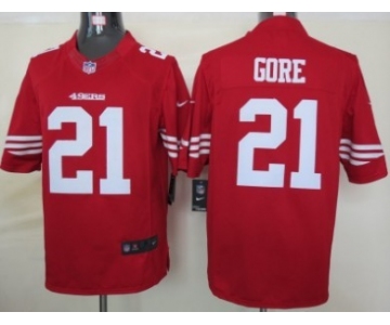 Nike San Francisco 49ers #21 Frank Gore Red Limited Jersey