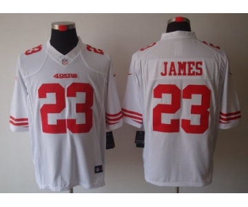 Nike San Francisco 49ers #23 LaMichael James White Limited Jersey