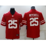 Nike San Francisco 49ers #25 Elijah Mitchell Red Vapor Limited Jersey