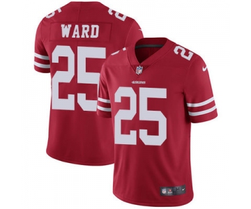 Nike San Francisco 49ers #25 Jimmie Ward Red Team Color Men's Stitched NFL Vapor Untouchable Limited Jersey