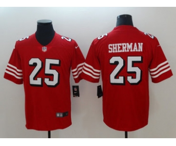 Nike San Francisco 49ers #25 Richard Sherman Red 2018 Vapor Untouchable Limited Jersey