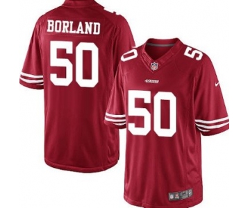 Nike San Francisco 49ers #50 Chris Borland Red Limited Jersey