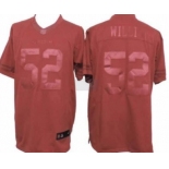 Nike San Francisco 49ers #52 Patrick Willis Drenched Limited Red Jersey