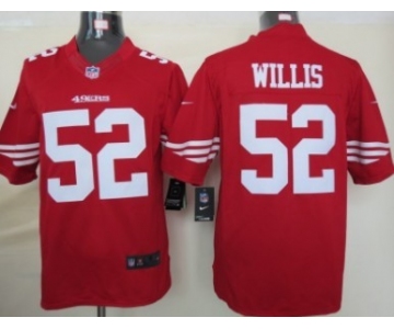 Nike San Francisco 49ers #52 Patrick Willis Red Limited Jersey