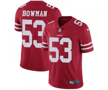 Nike San Francisco 49ers #53 NaVorro Bowman Red Team Color Men's Stitched NFL Vapor Untouchable Limited Jersey