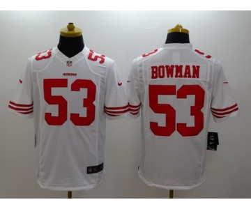 Nike San Francisco 49ers #53 NaVorro Bowman White Limited Jersey