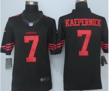 Nike San Francisco 49ers #7 Colin Kaepernick 2015 Black Limited Jersey