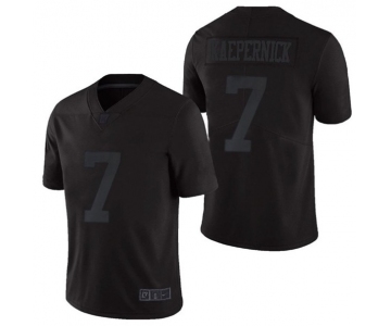 Nike San Francisco 49ers 7 Colin Kaepernick All Black Vapor Untouchable Limited Jersey