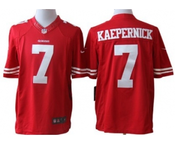 Nike San Francisco 49ers #7 Colin Kaepernick Red Limited Jersey