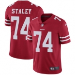 Nike San Francisco 49ers #74 Joe Staley Red Team Color Men's Stitched NFL Vapor Untouchable Limited Jersey