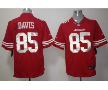 Nike San Francisco 49ers #85 Vernon Davis Red Limited Jersey