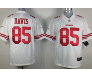 Nike San Francisco 49ers #85 Vernon Davis White Limited Jersey