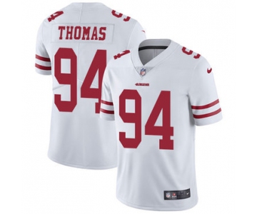 Nike San Francisco 49ers #94 Solomon Thomas White Men's Stitched NFL Vapor Untouchable Limited Jersey